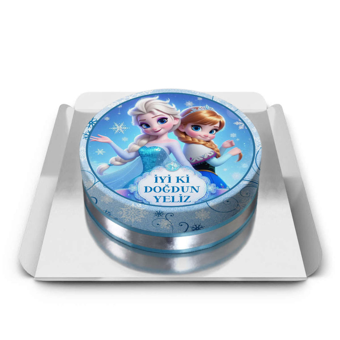 Elsa Ve Anna Tasarım Pasta