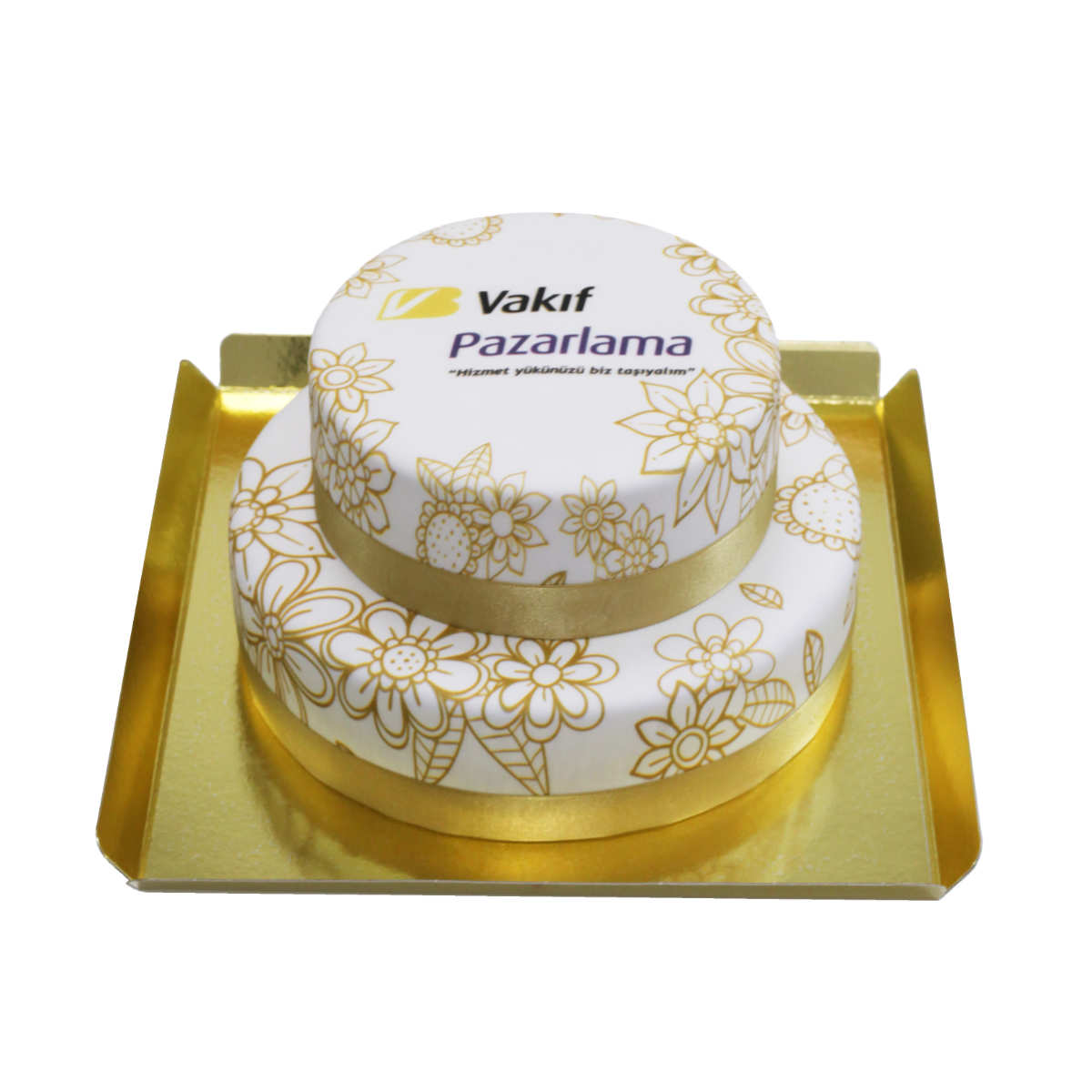 İki Katlı Tasarım Pasta