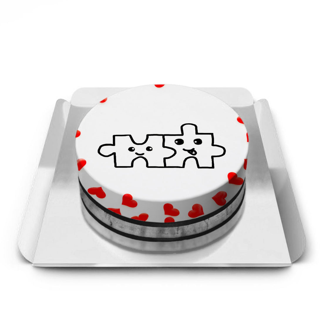 Yapbozlu Romantik Pasta