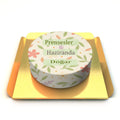 Çiçek Desenli Yazılı Pasta