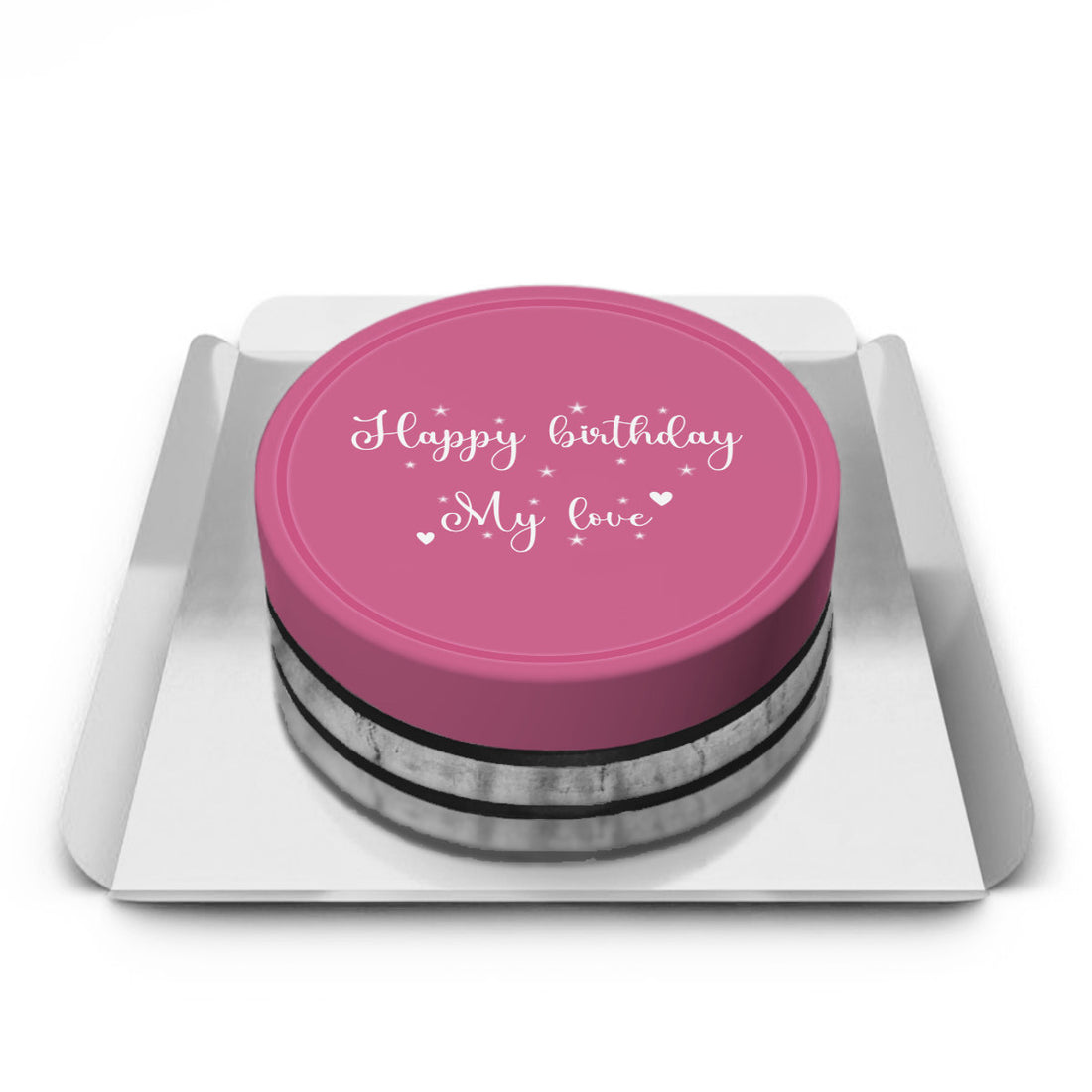 Pembe Yazılı pasta