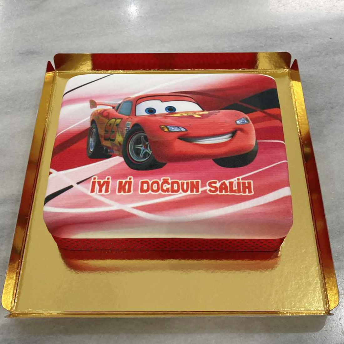Şimşek Mcqueen Cars Pastası