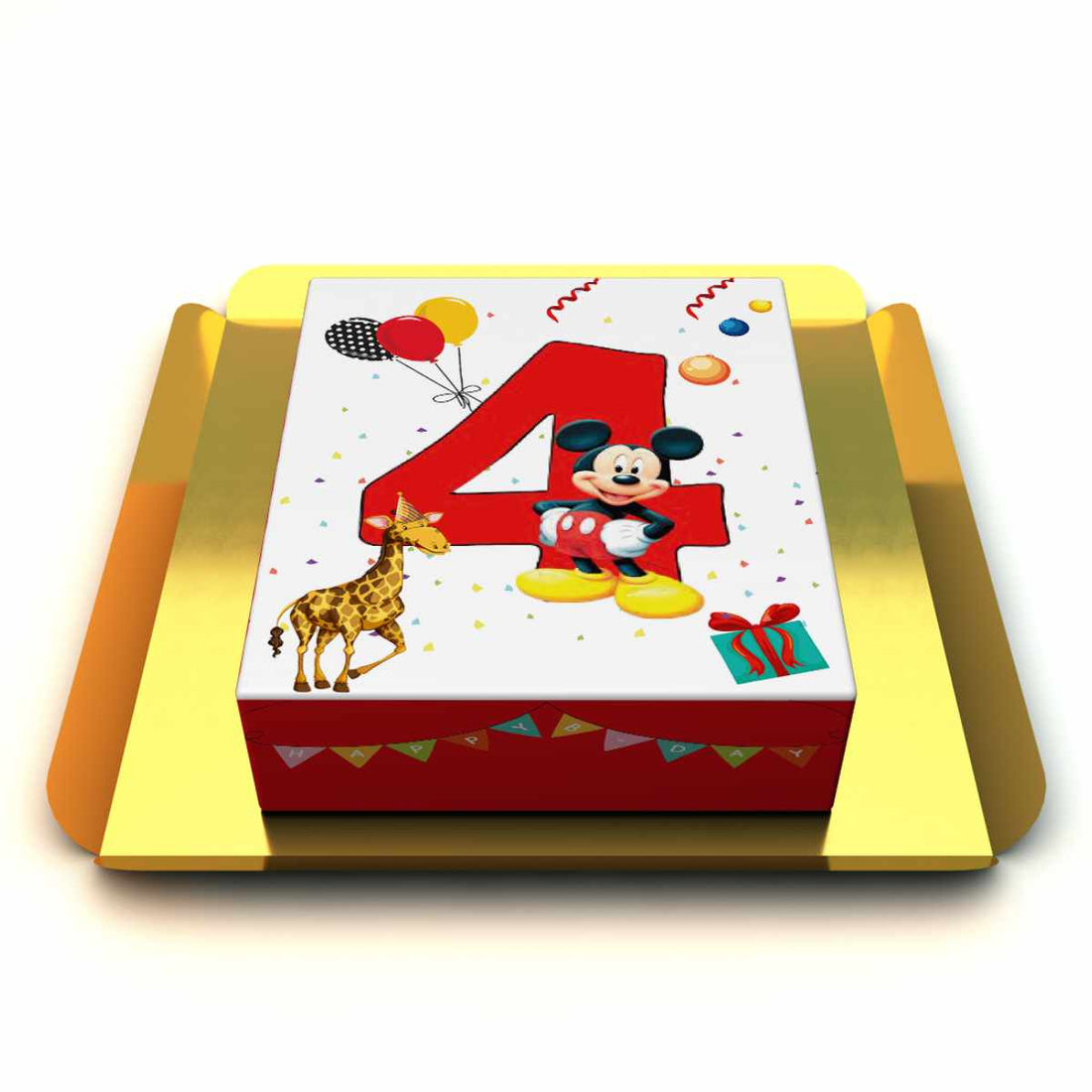Mickey Mouse Dört Yaş Pastası