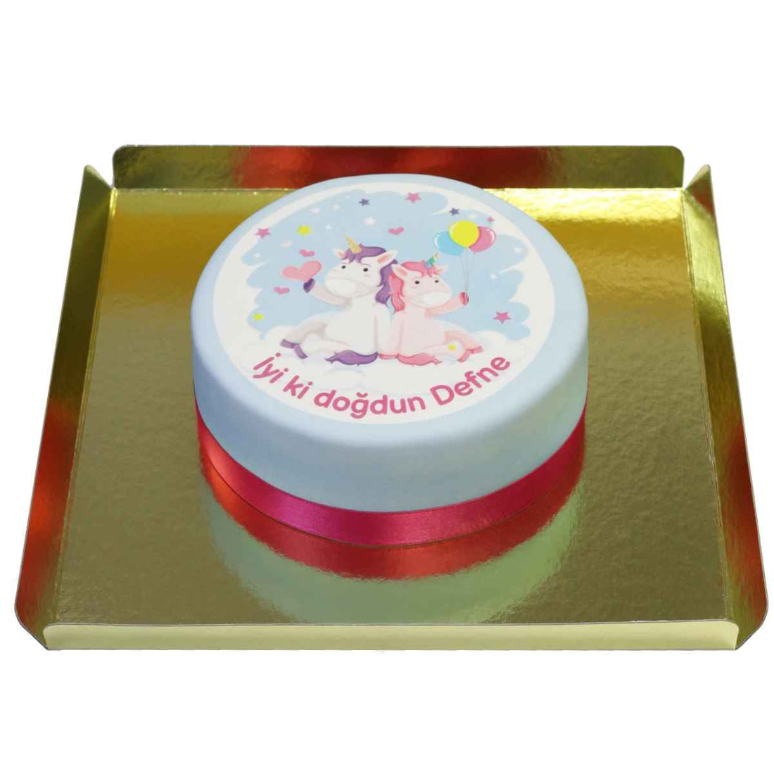 Unicorn Temalı Pasta