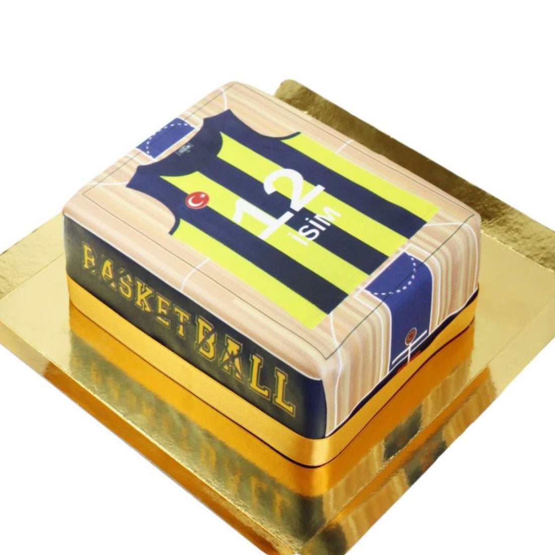 Fenerbahce Basketbol Sahası ve Forma Pasta