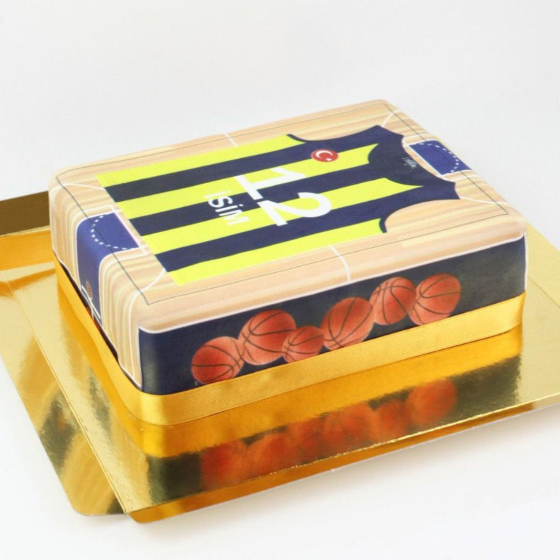 Fenerbahce Basketbol Sahası ve Forma Pasta