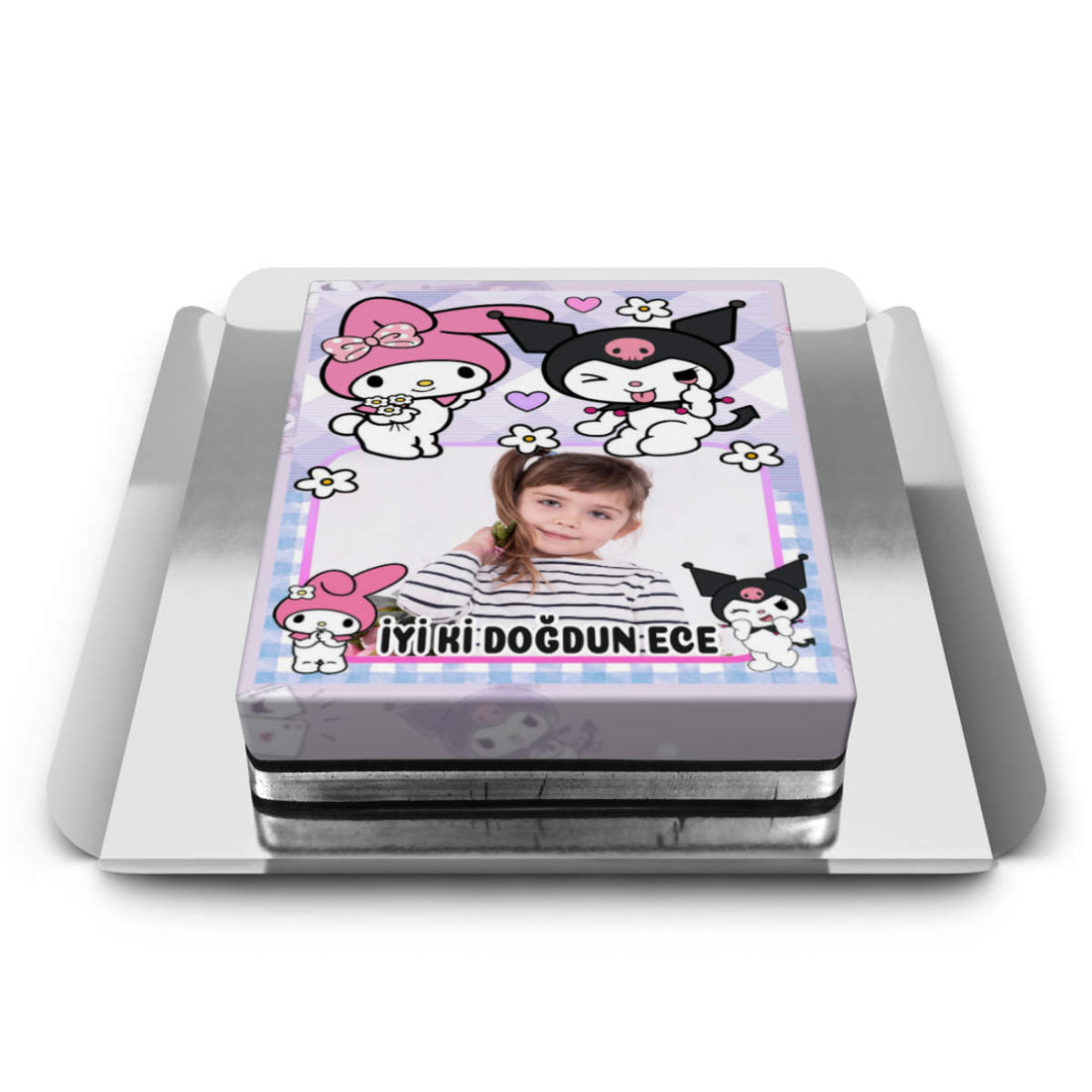 Fotoğraflı Kuromi Pastası