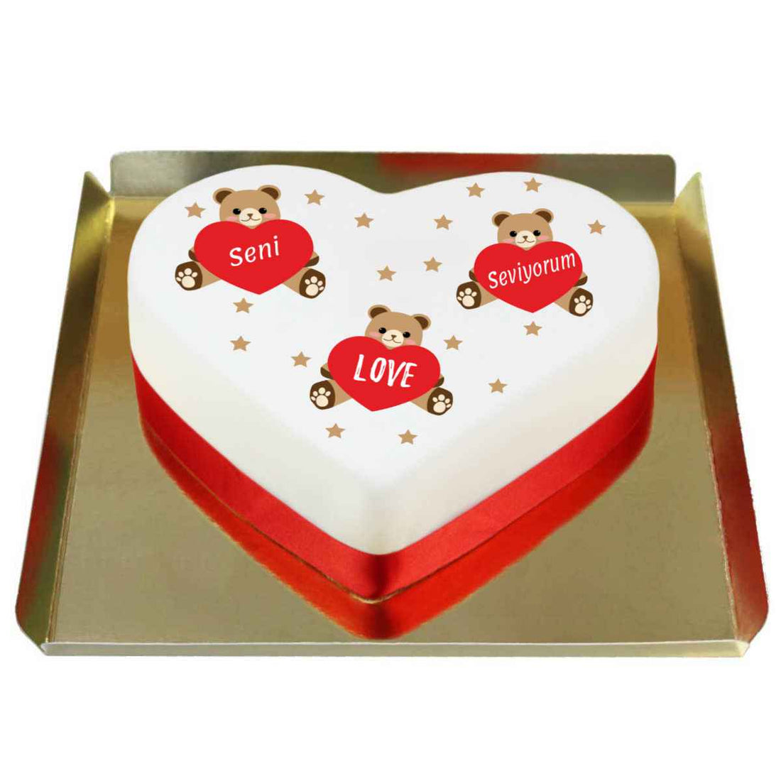 Sevgi Dolu Kalp Pasta