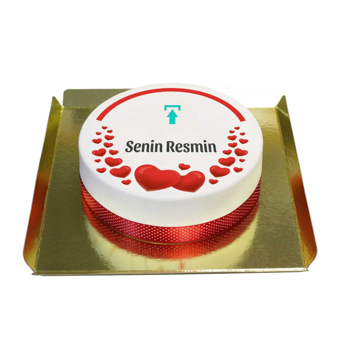 Kalpli resimli pasta