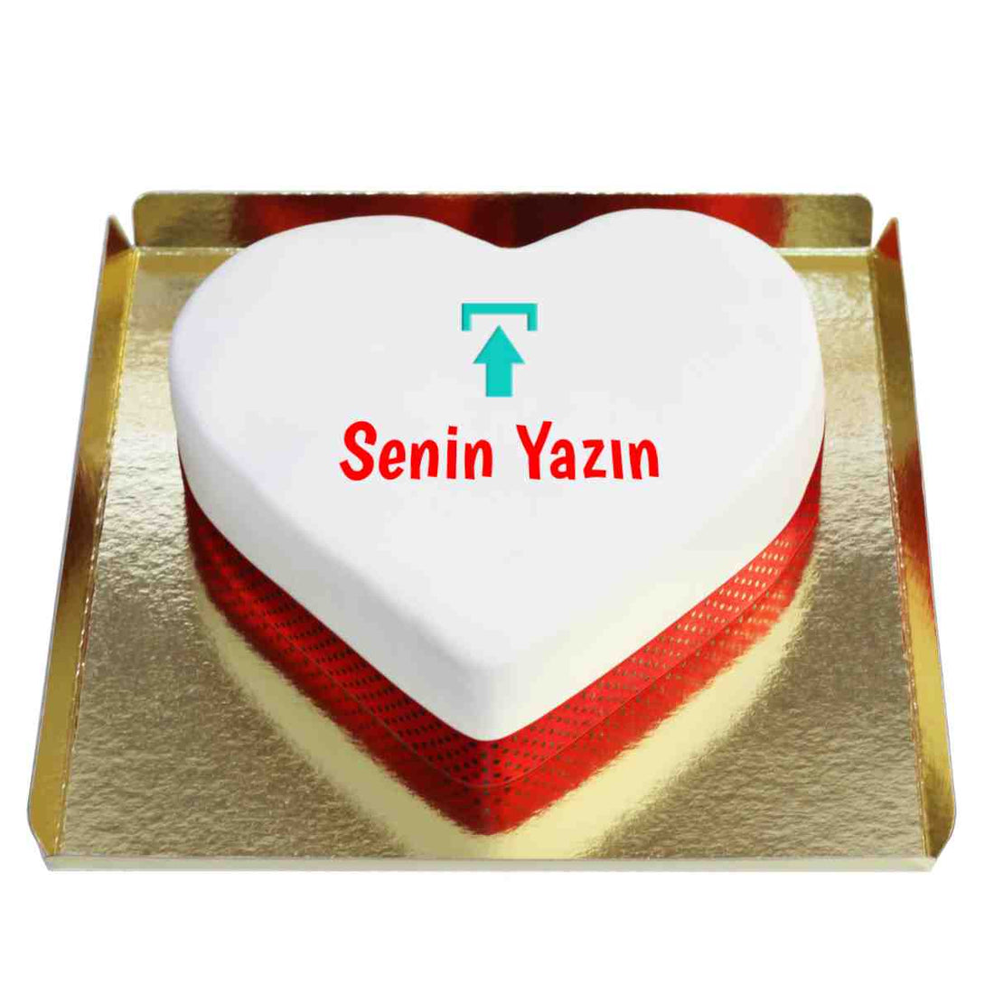 Yazılı Kalp Pasta