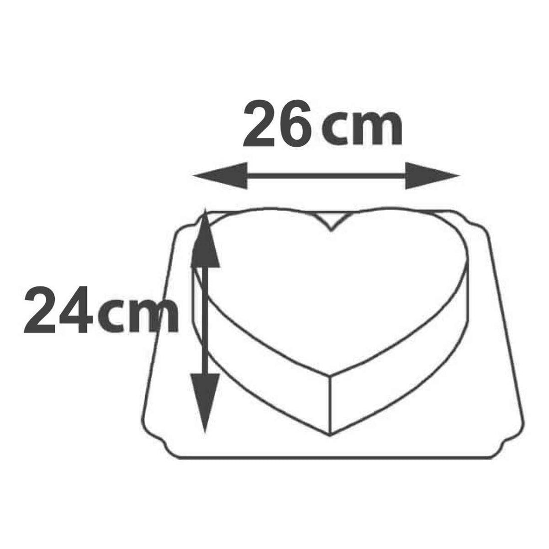 Love Yazılı Kalpli Pasta