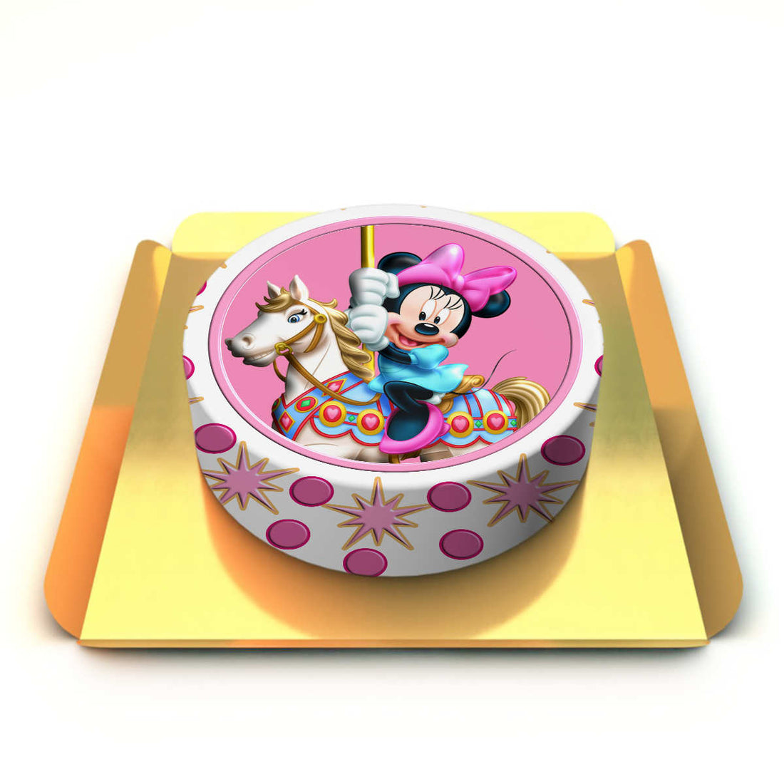 Minnie mouse ve atlı karınca pasta