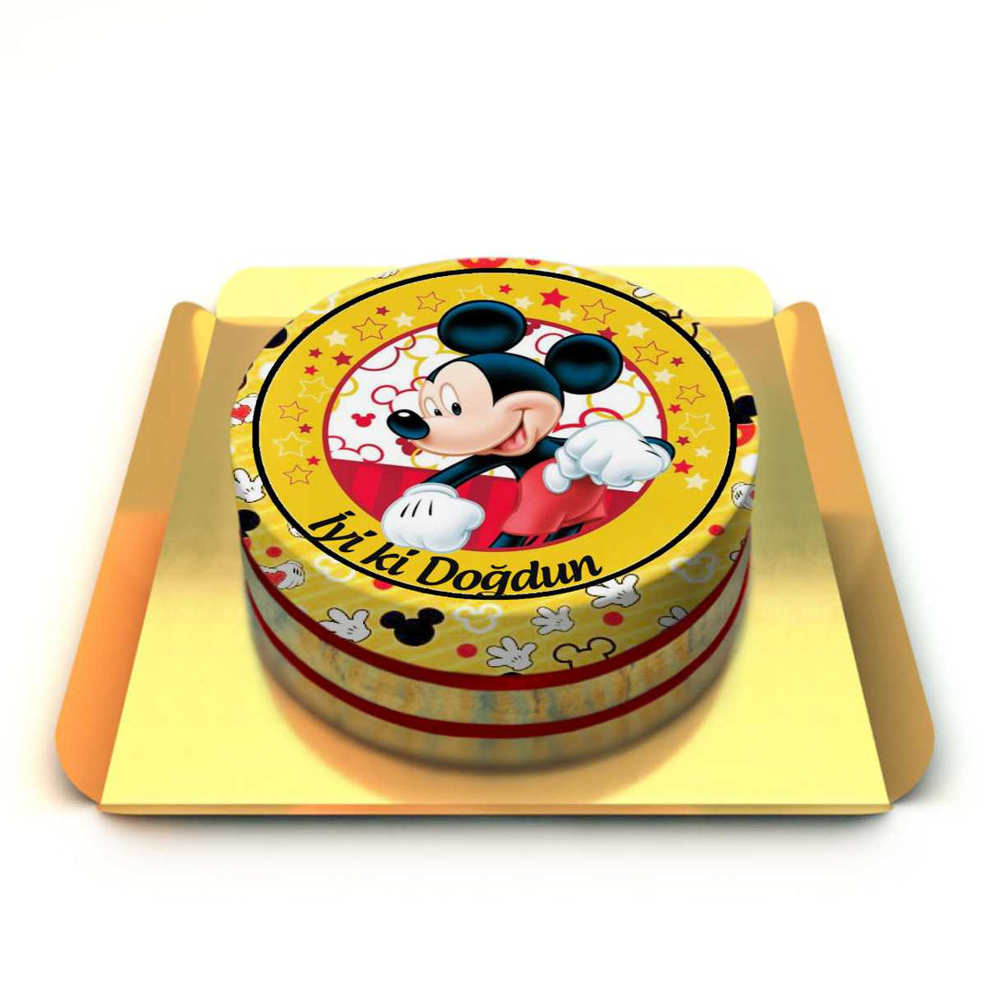 Mickey Mouse Tasarım Pasta