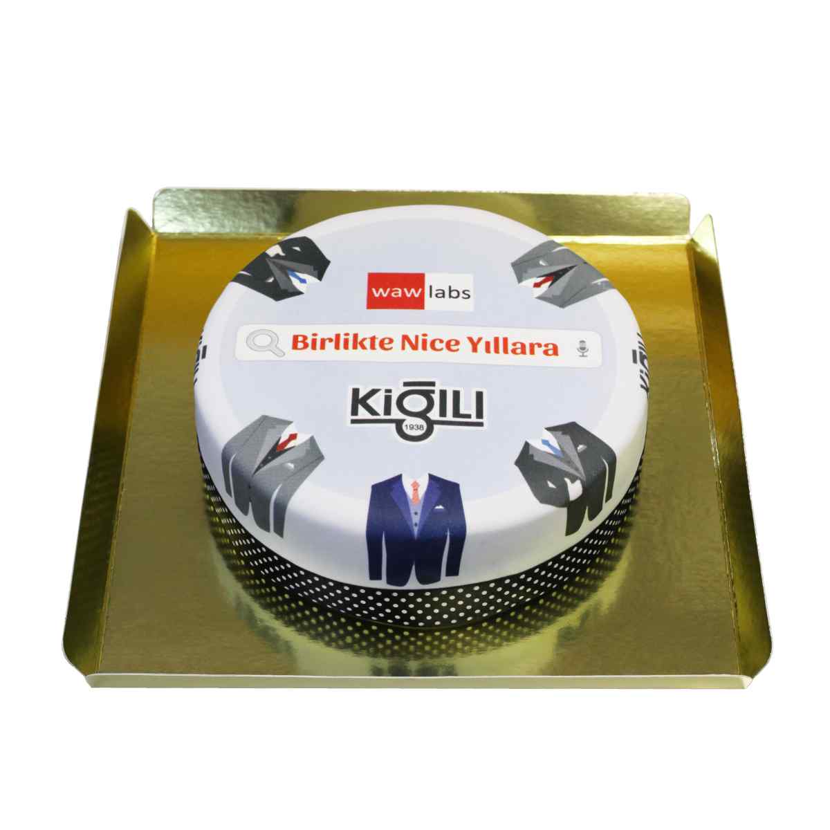 Kiğılı logolu pasta