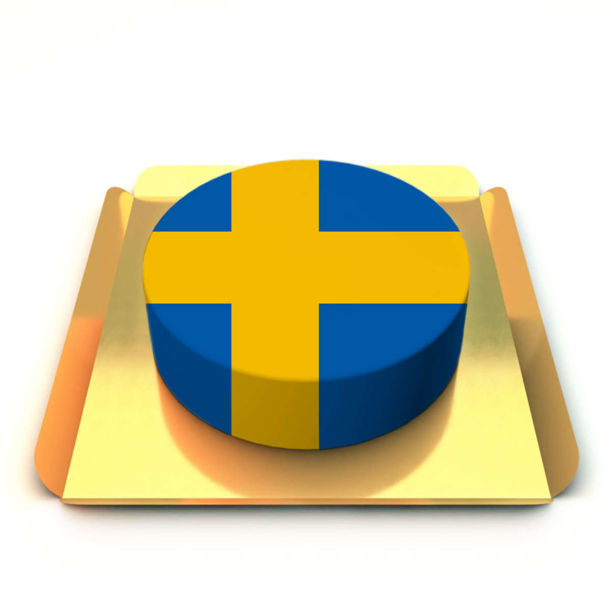 İsveç Bayrağı Kutlama Pastası
