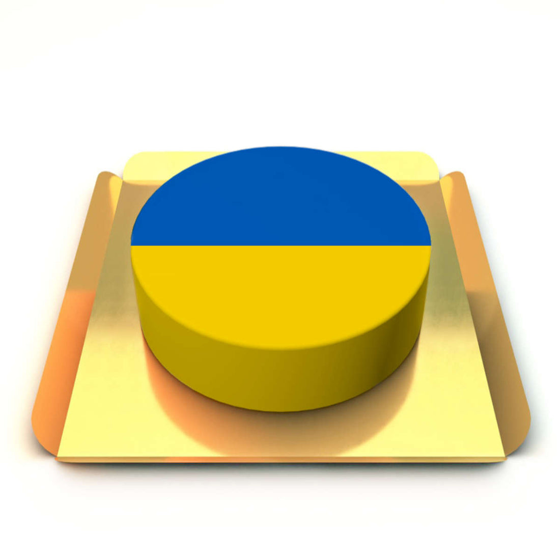 Ukrayna Bayrağı Kutlama Pastası