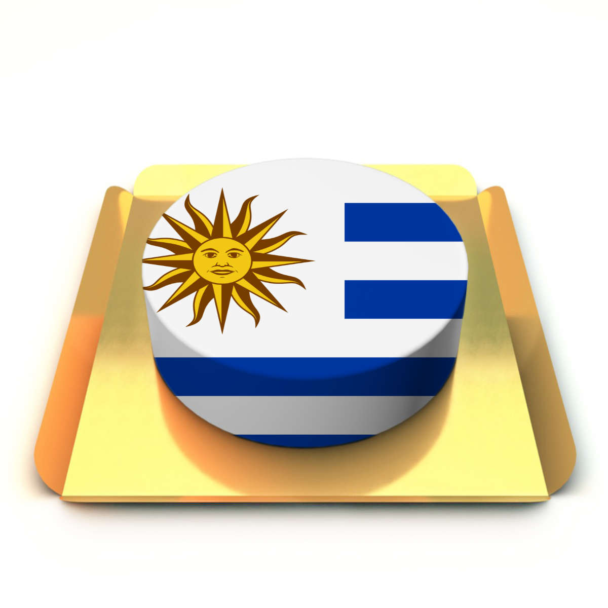 Uruguay Bayrağı Kutlama Pastası