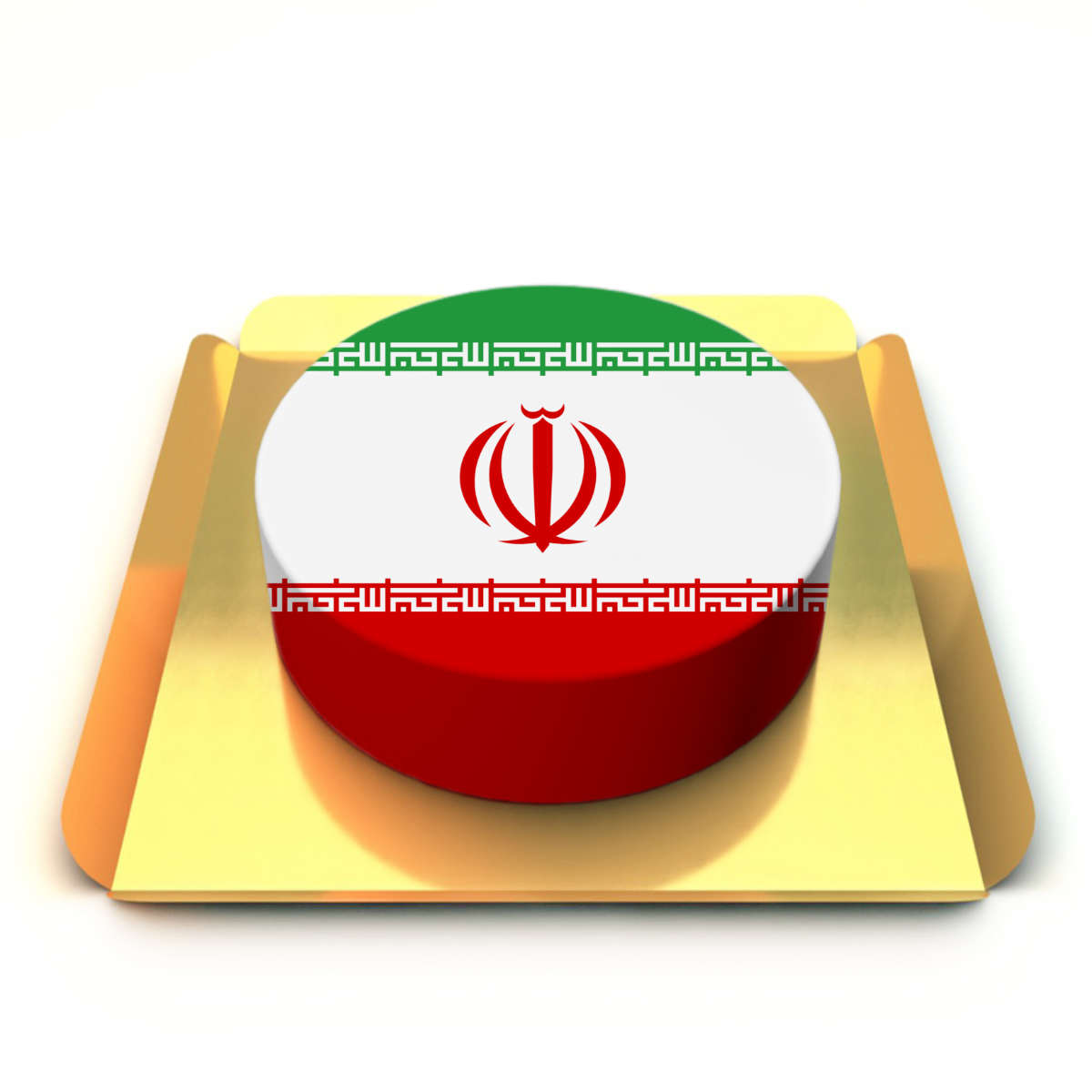 İran Bayrağı Kutlama Pastası