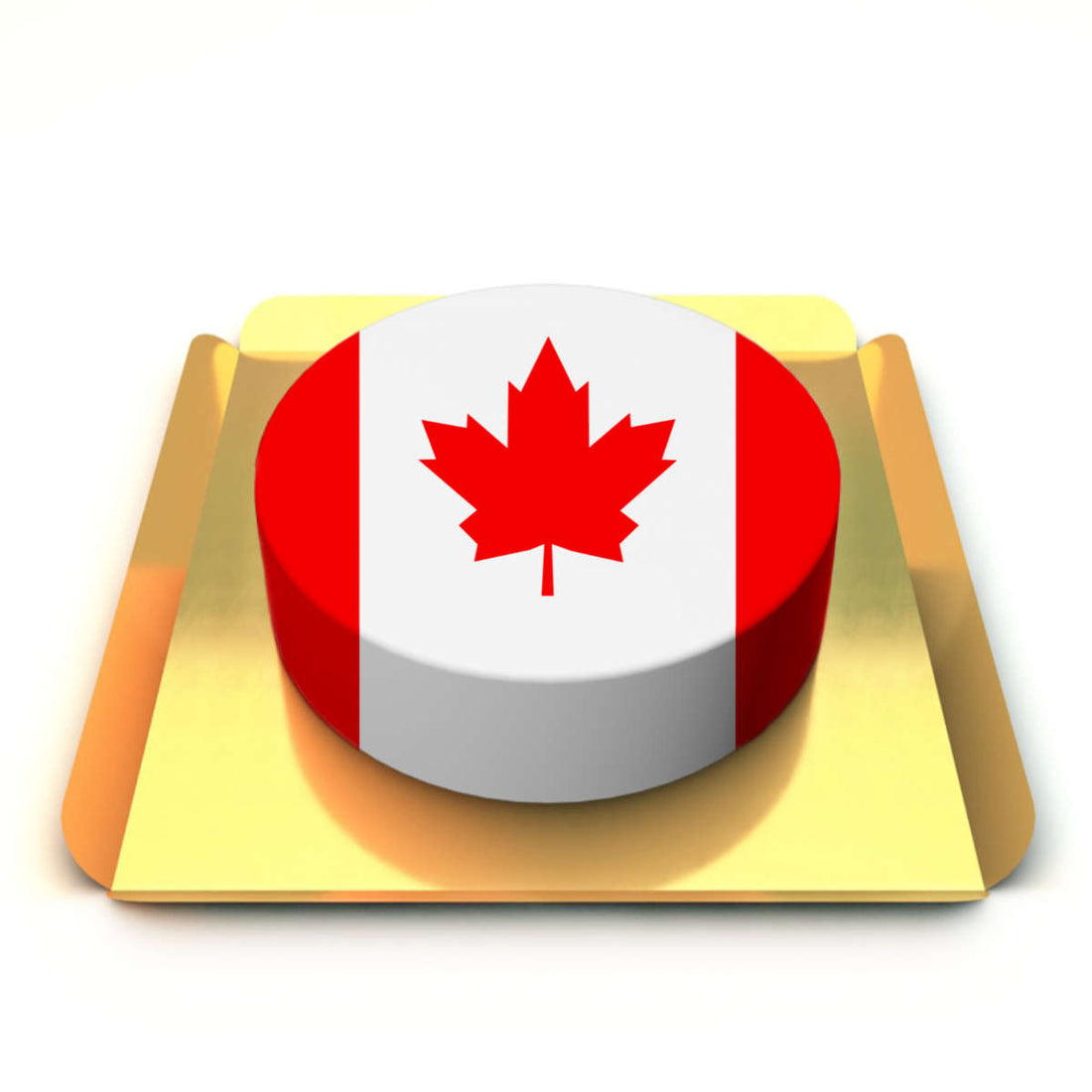 Kanada Bayrağı Kutlama Pastası