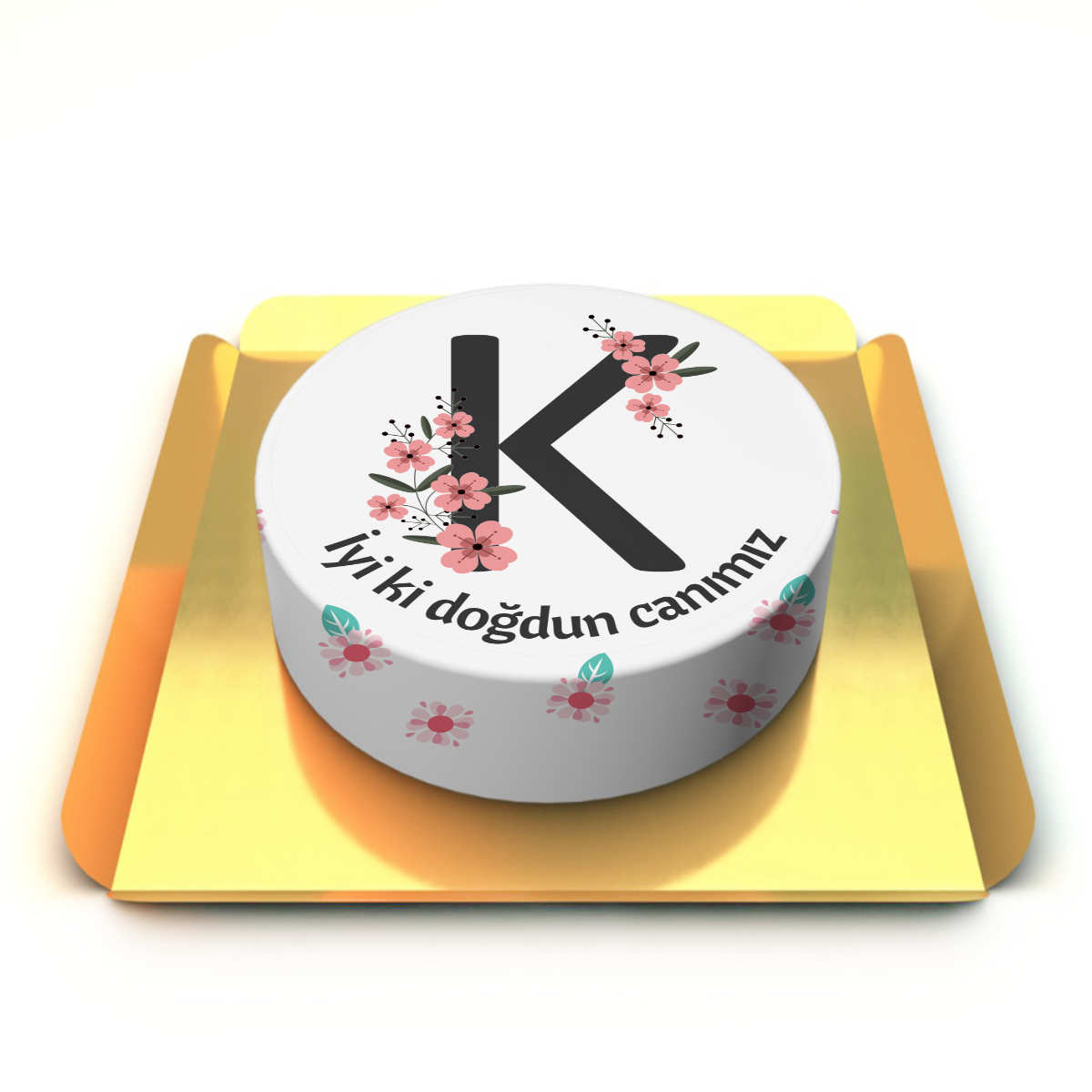 Kişiye Özel Harfli Pasta