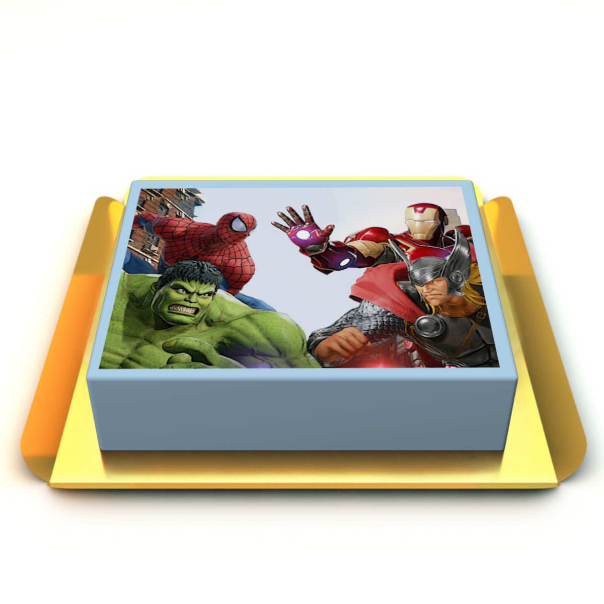 Spiderman Hulk Iron Man Thor Pastası