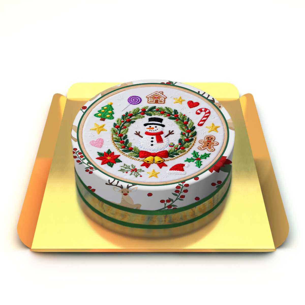 Yılbaşı Temalı Pasta