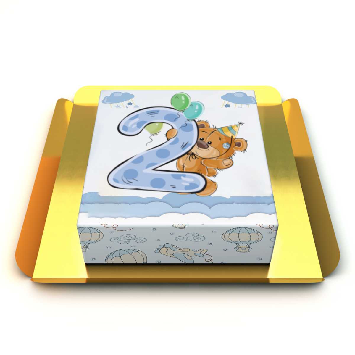 İki Yaş Ayıcıklı Pasta