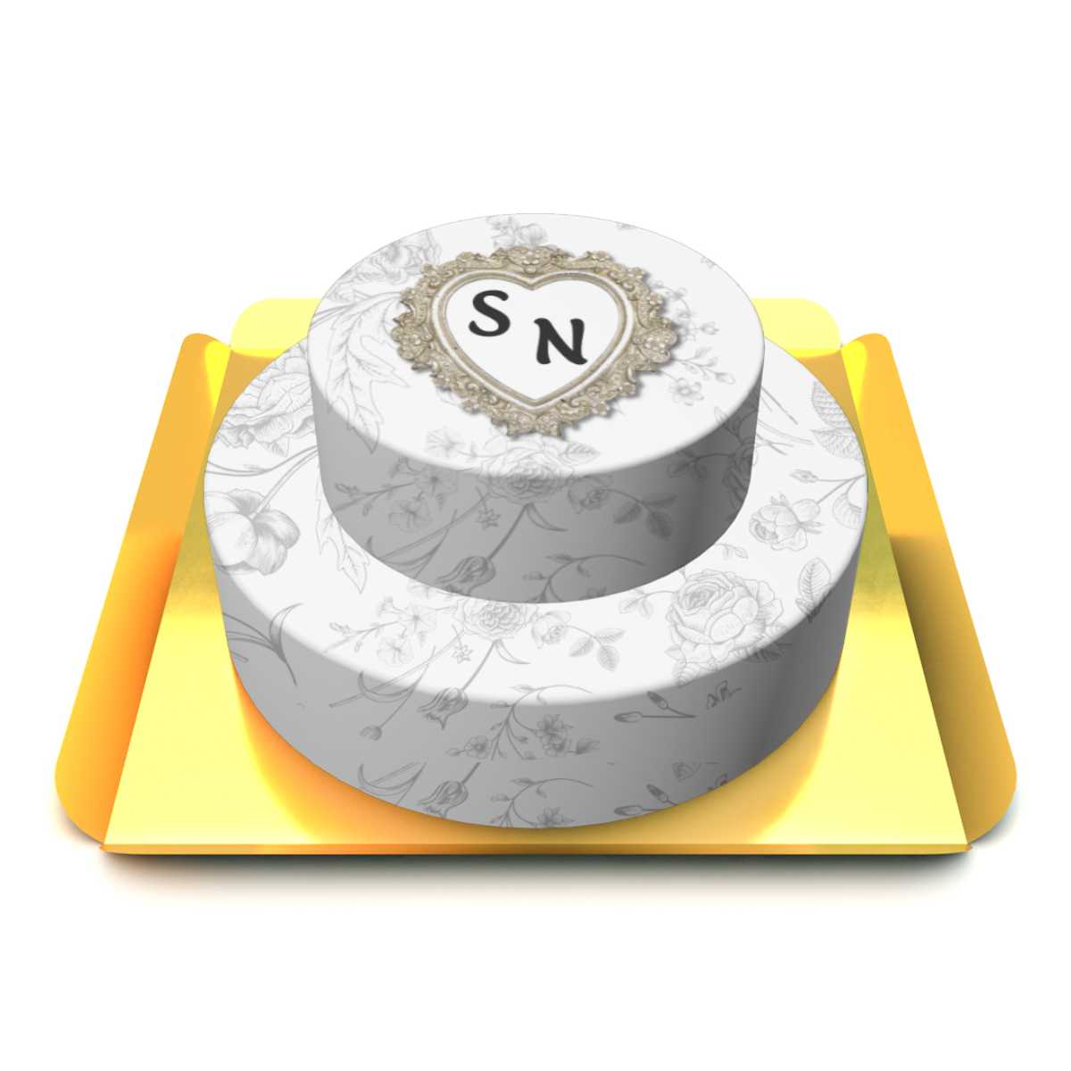 İki Katlı Nişan Pastası