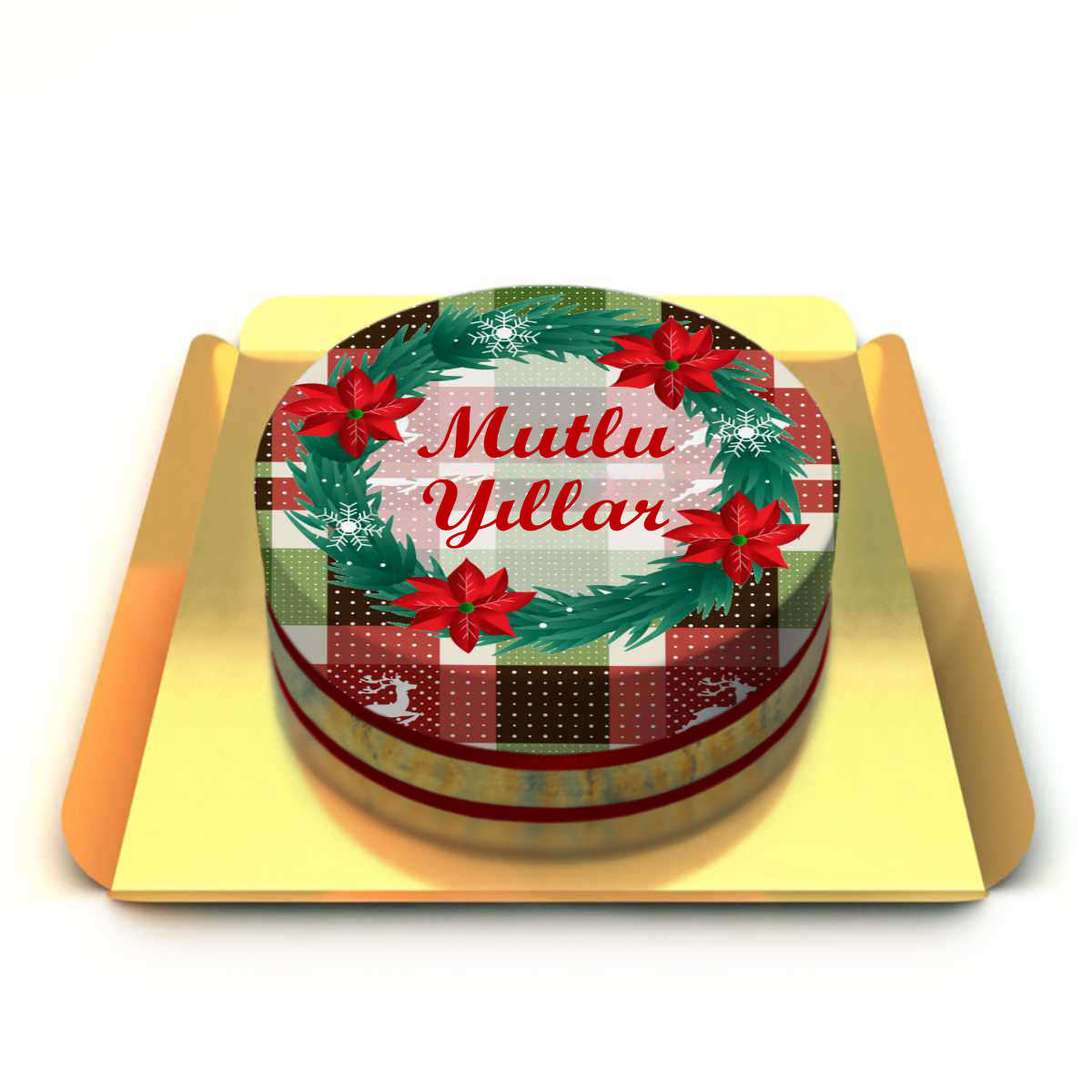 Ekoseli Yılbaşı Pastası