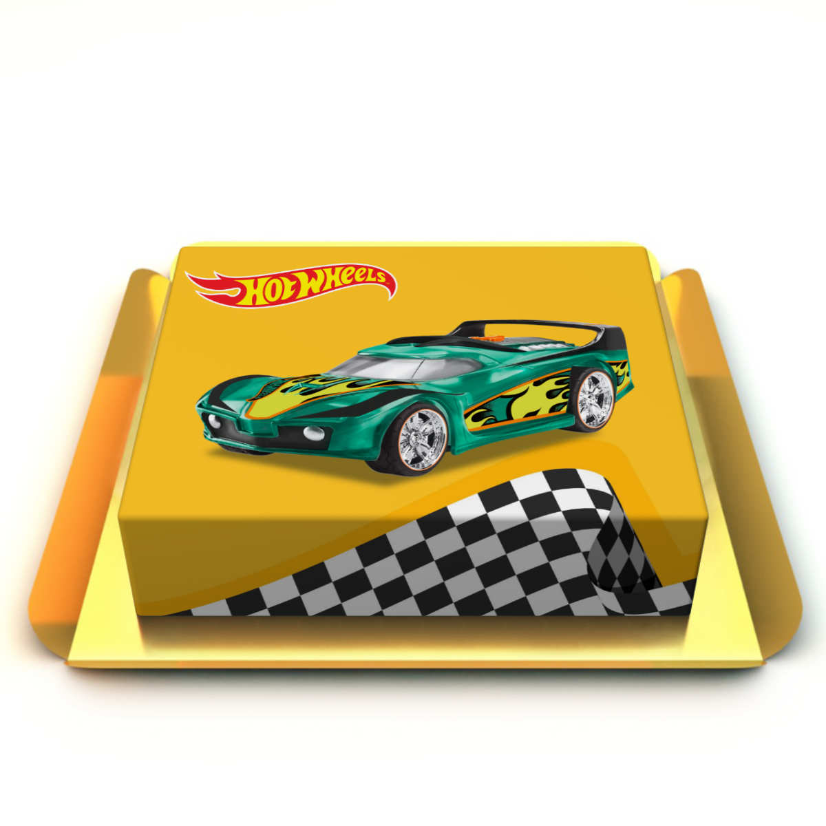 Hot wheels araba pastası