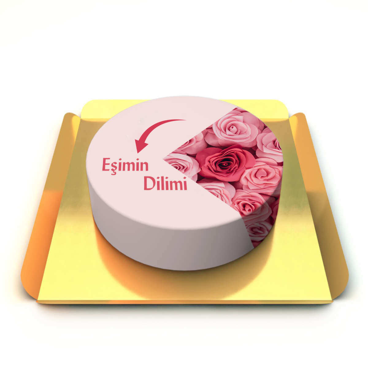 Kişiye özel dilim pasta