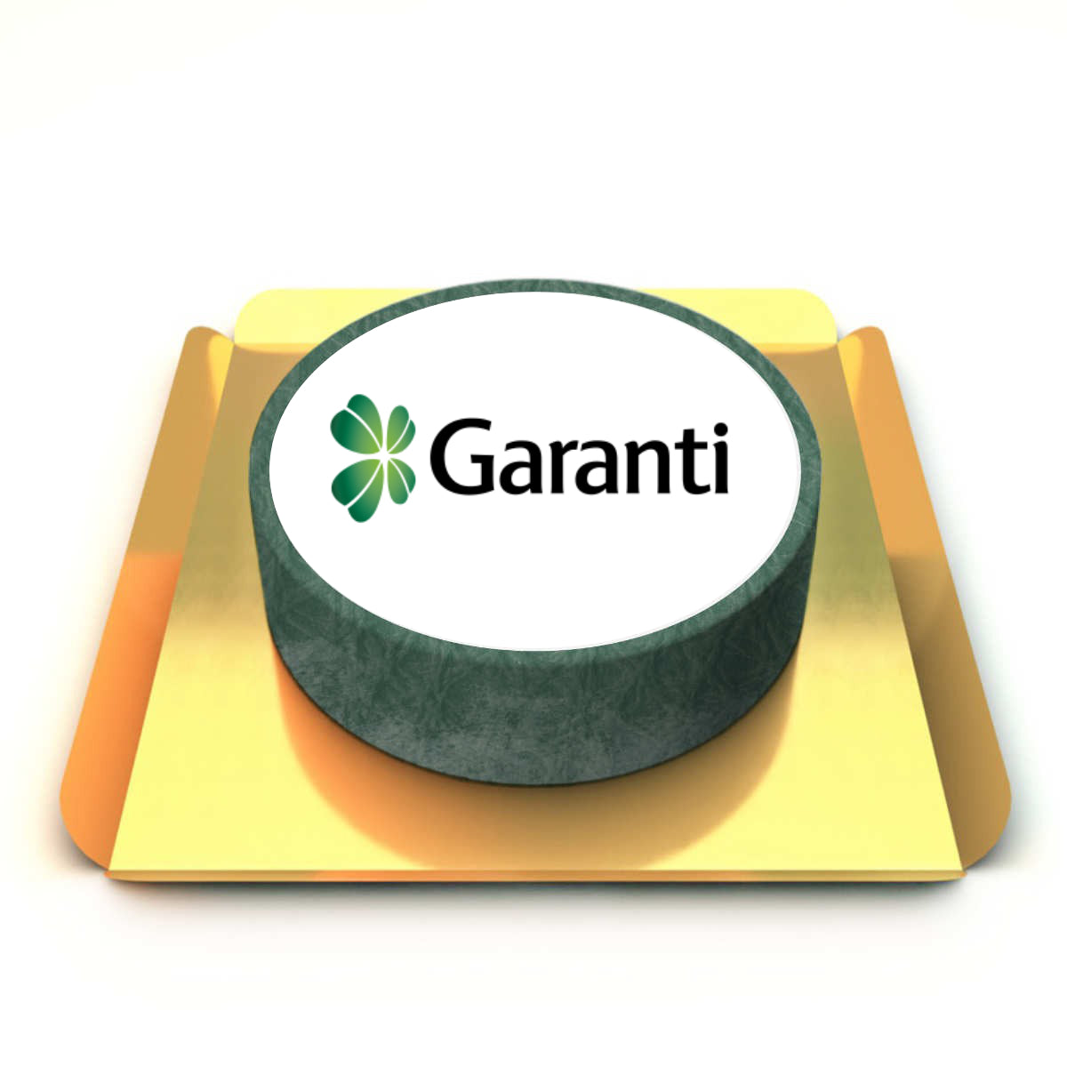 Koyu Yeşil Resimli Pasta