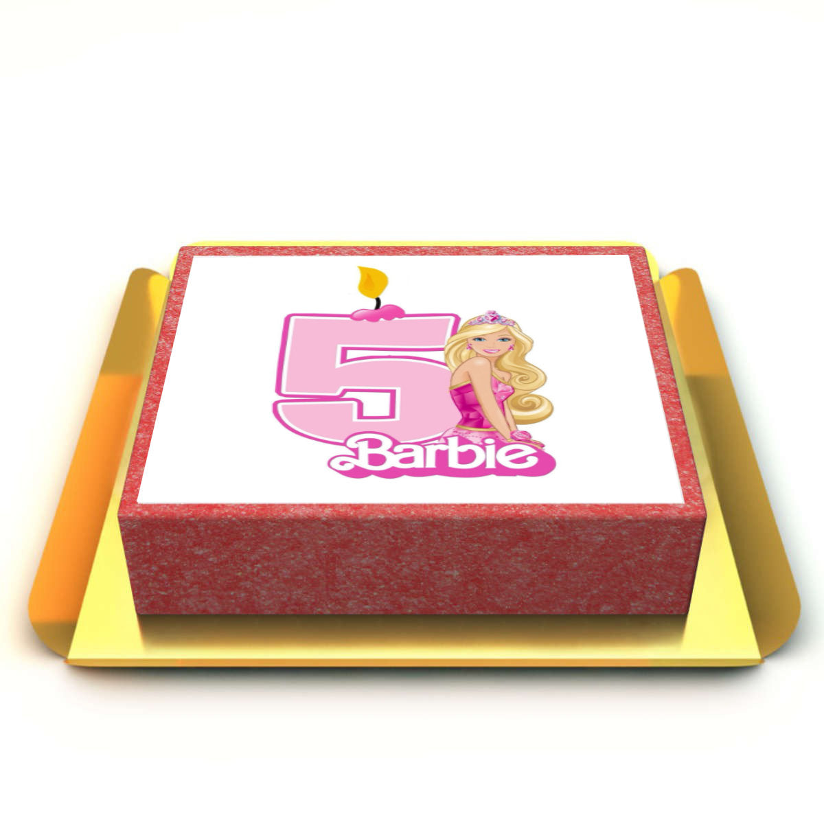 Pembe Renk Resimli Pasta