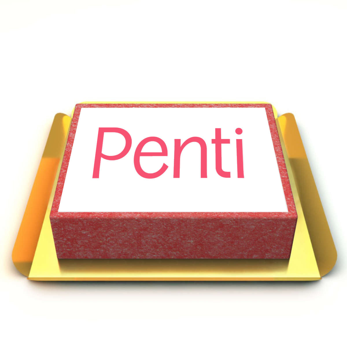 Pembe Renk Resimli Pasta