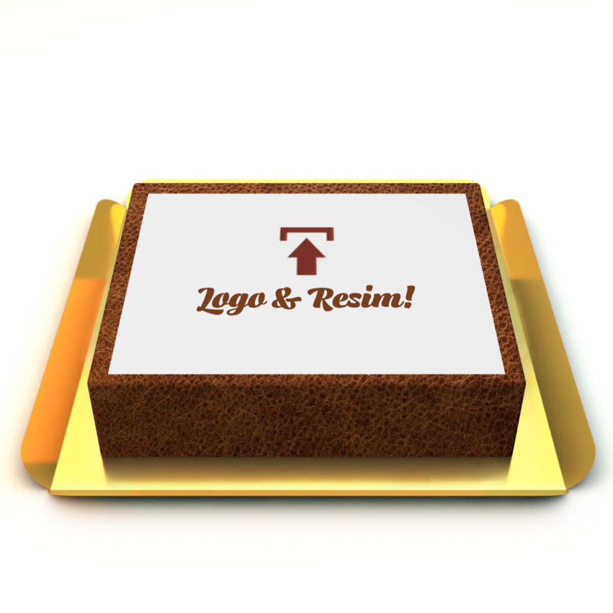 Kahverengi Resimli Pasta