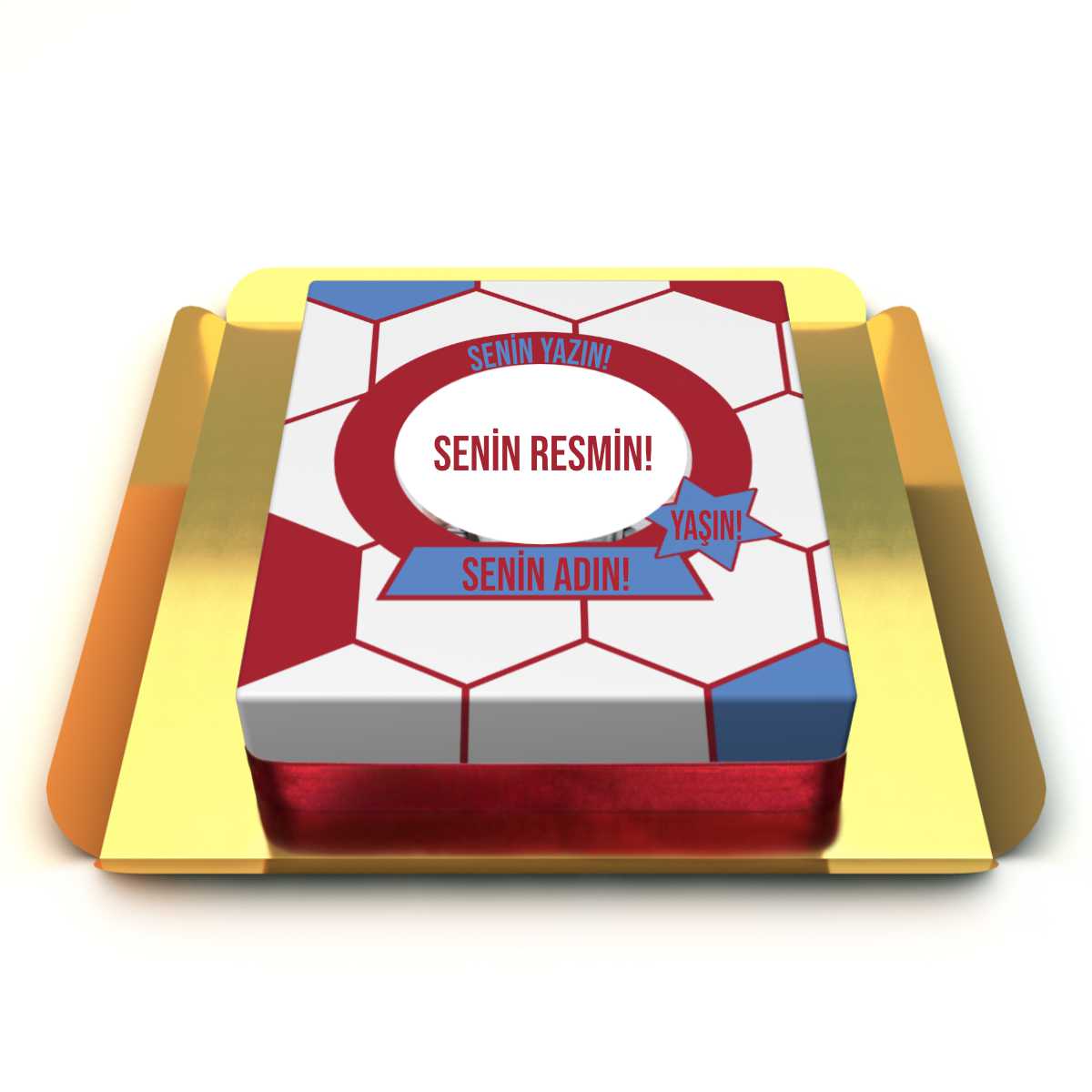 Bordo Mavi Trabzonspor Resimli Pasta