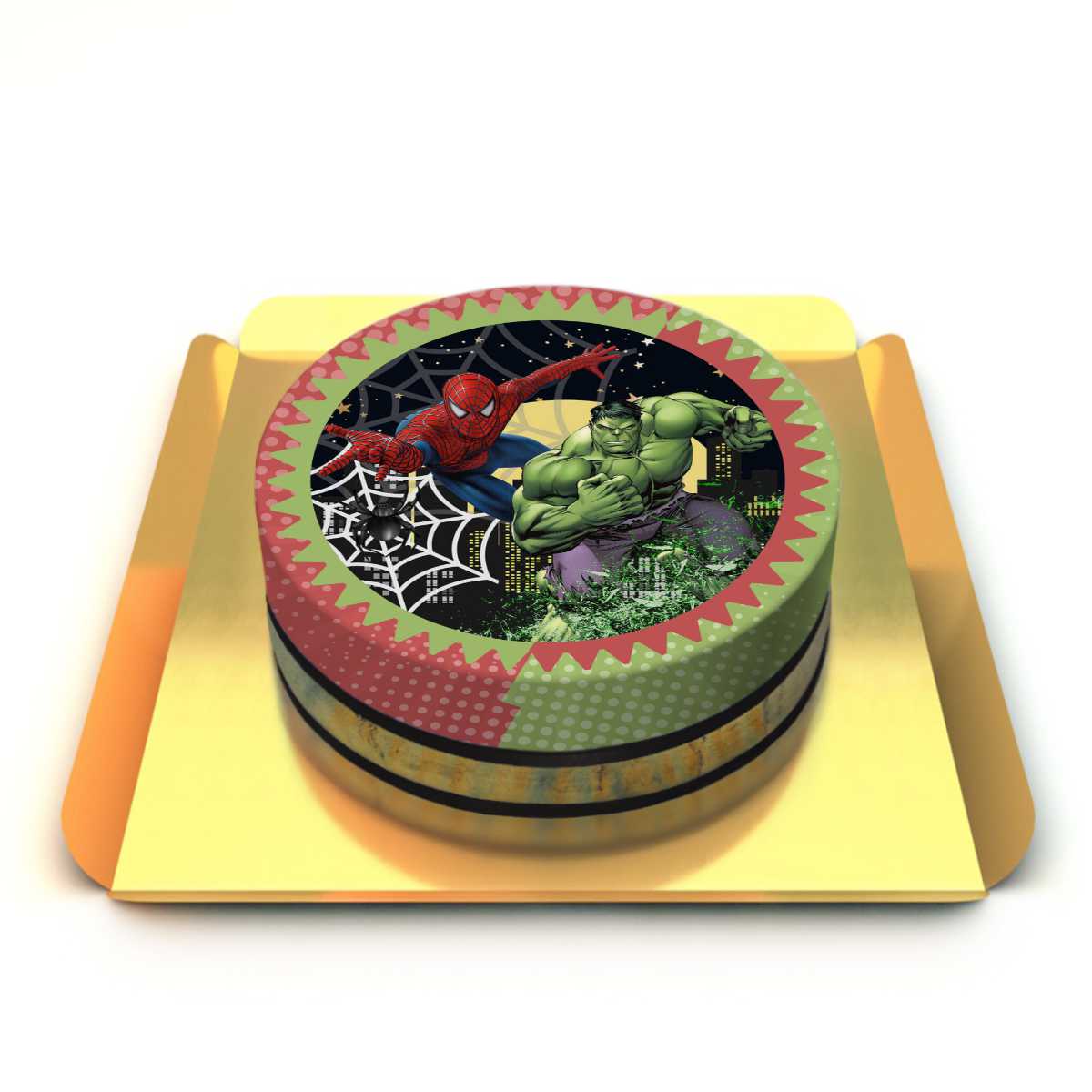 Örümcek Adam Hulk Pastası