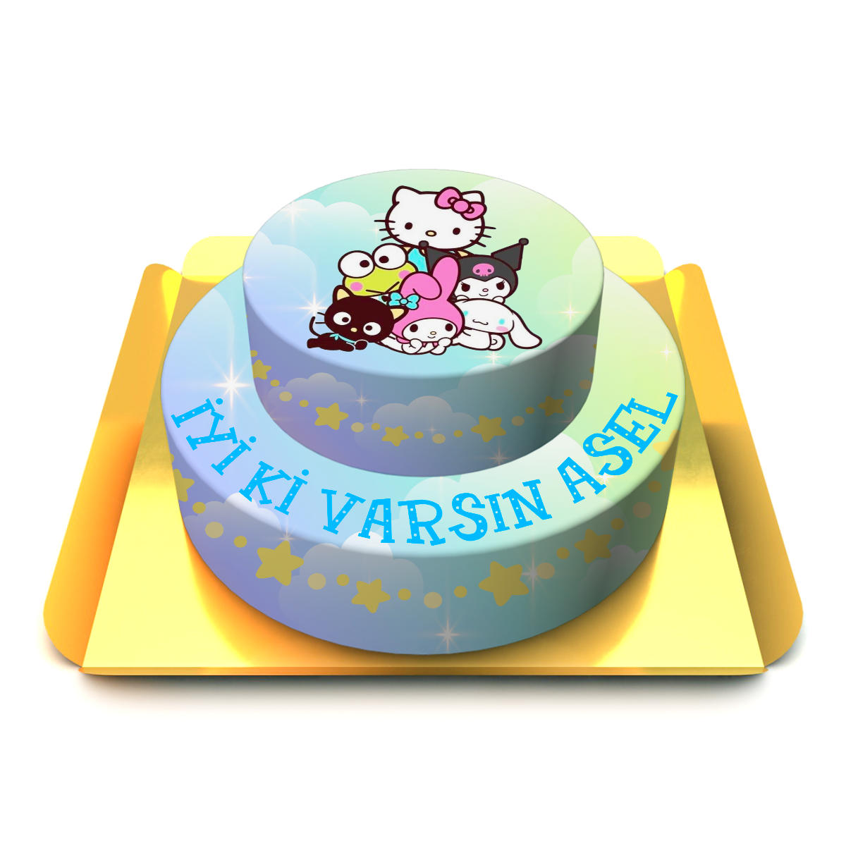 İki Katlı Sanrio Pasta