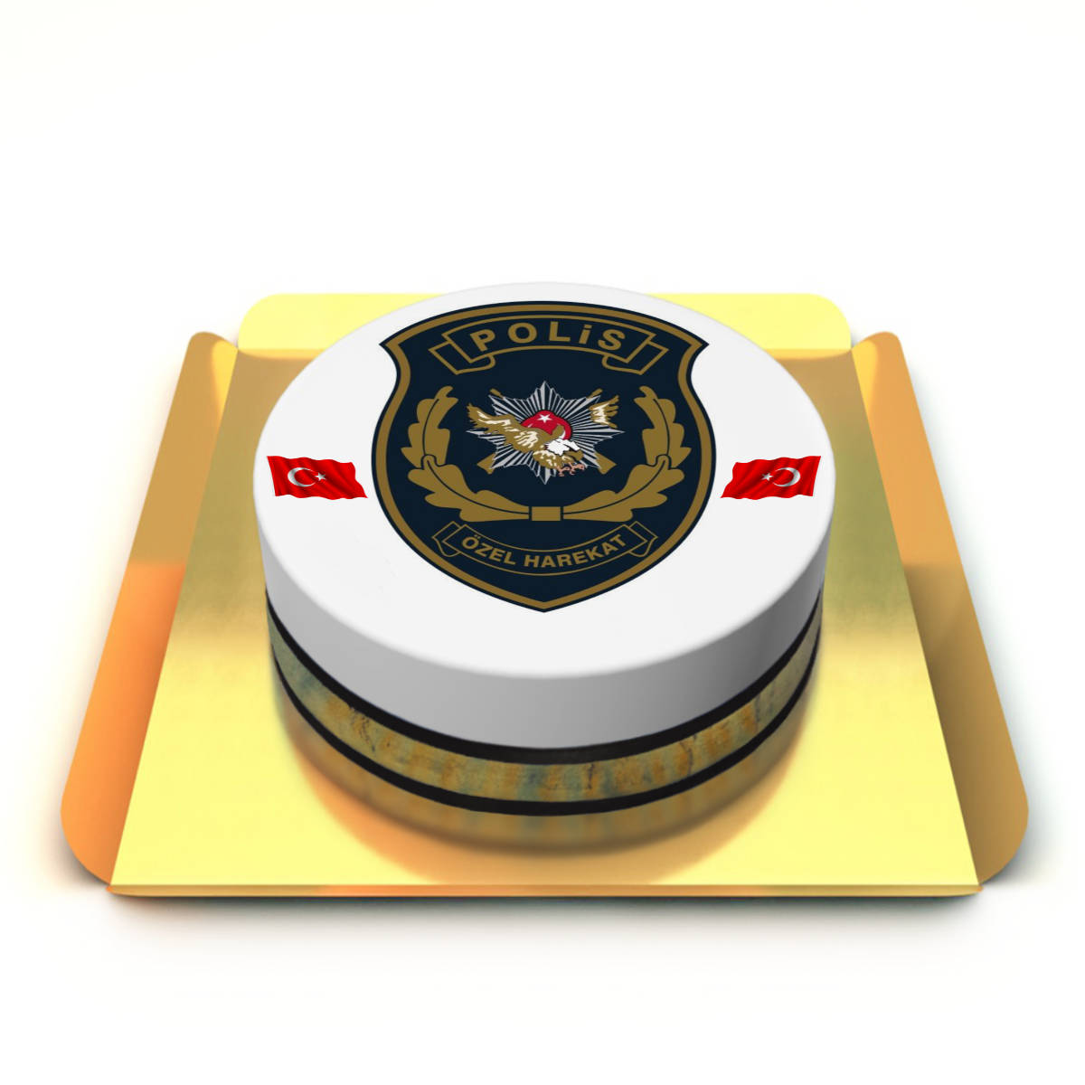 Özel harekat rozeti pasta