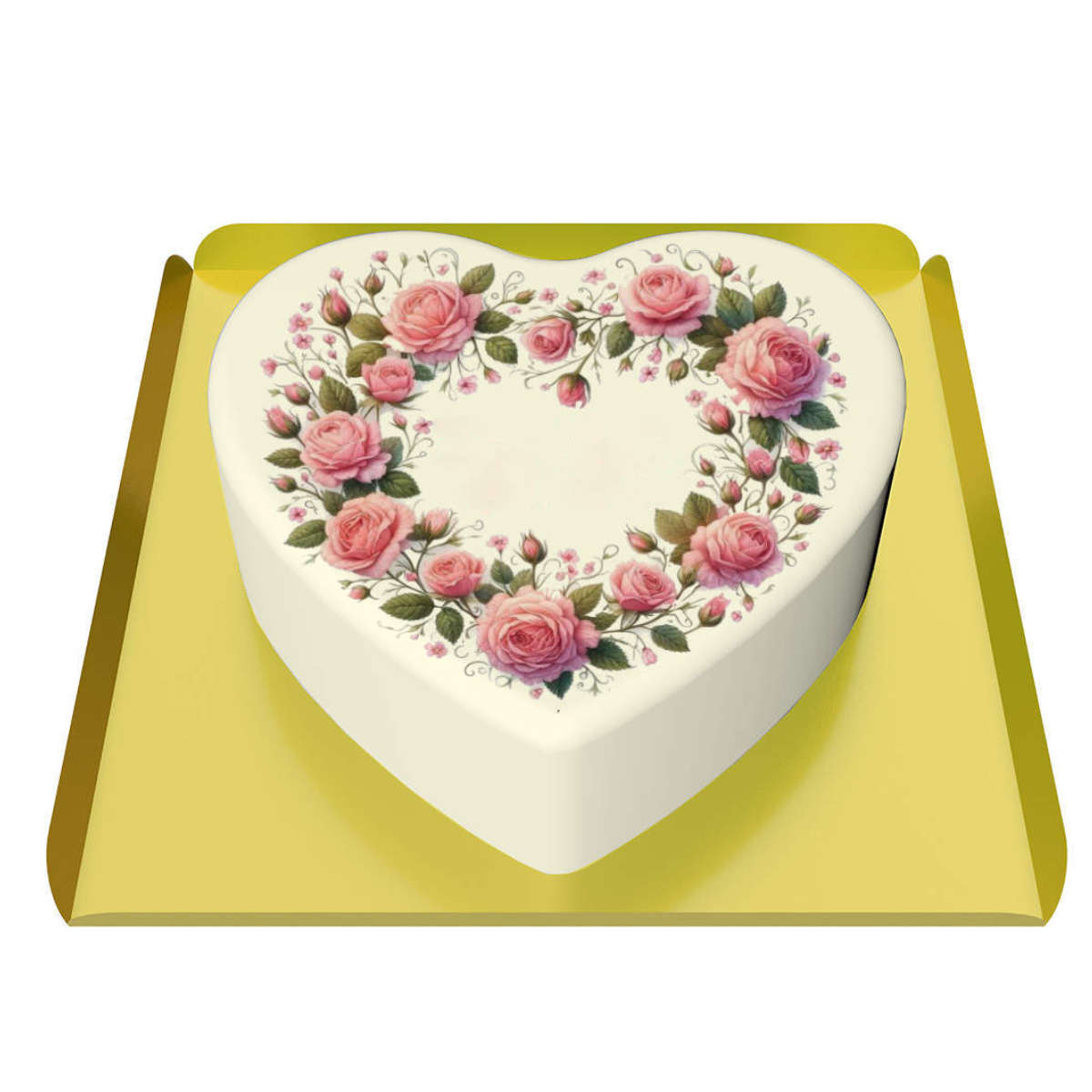 Kalpli Çiçekli Pasta