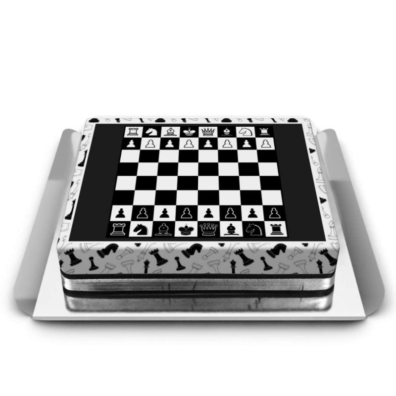 Satranç temalı pasta