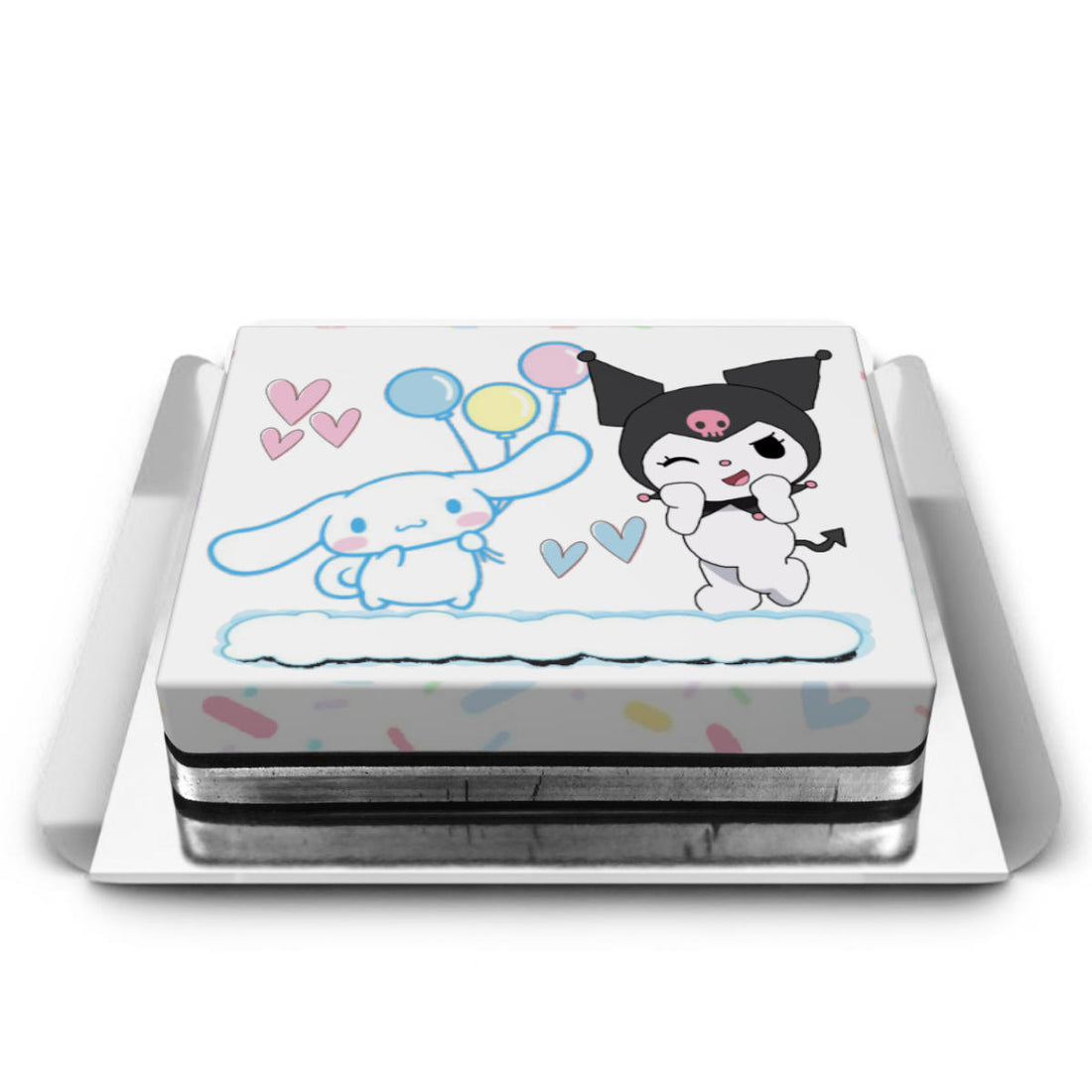 Kuromi ve Cinnamoroll Pastası