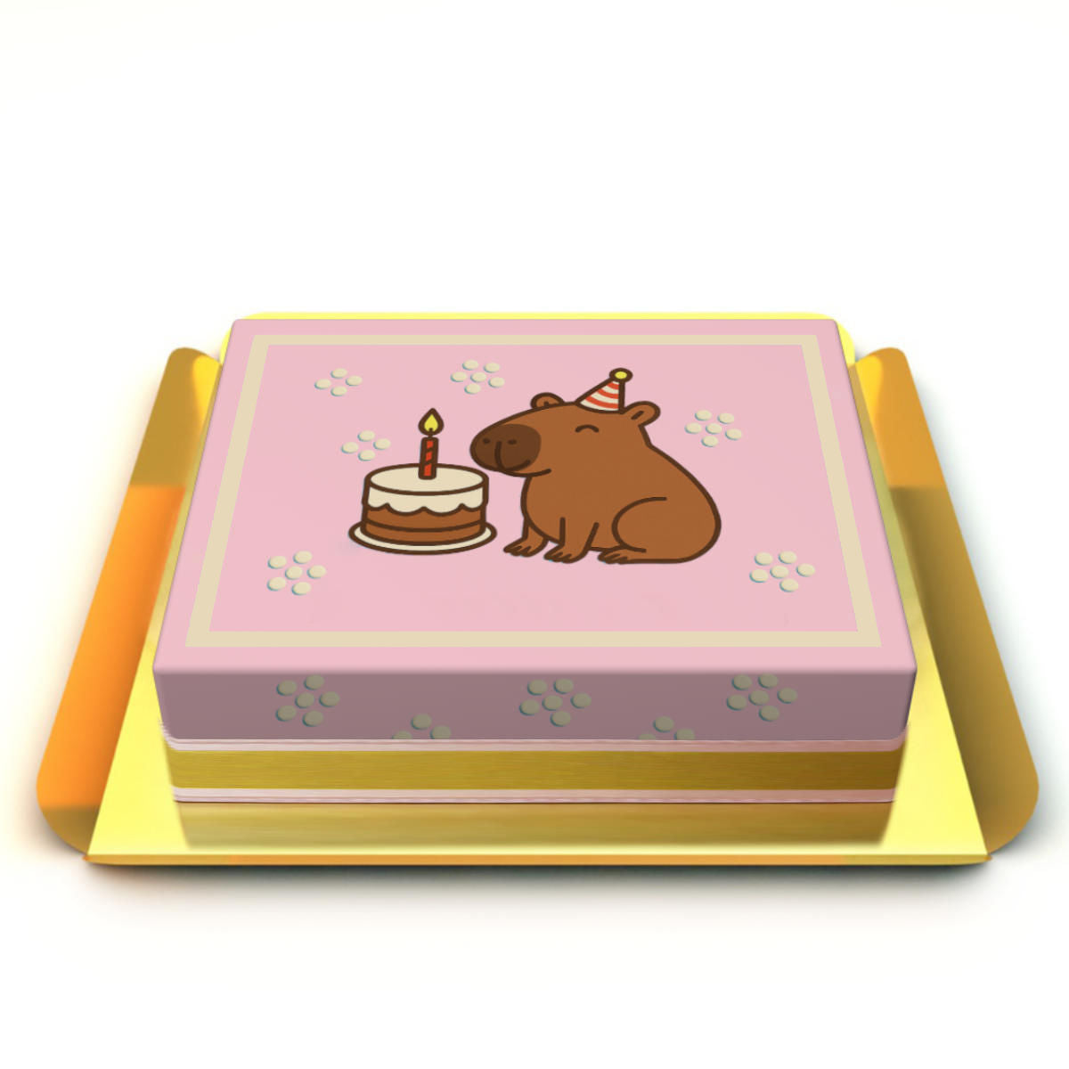 Capybara resimli pasta