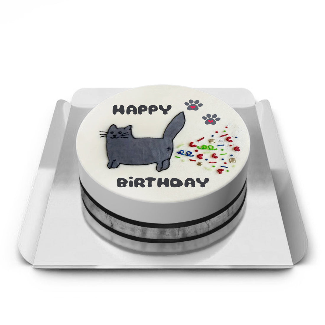 Kedi Doğum Günü Pastası