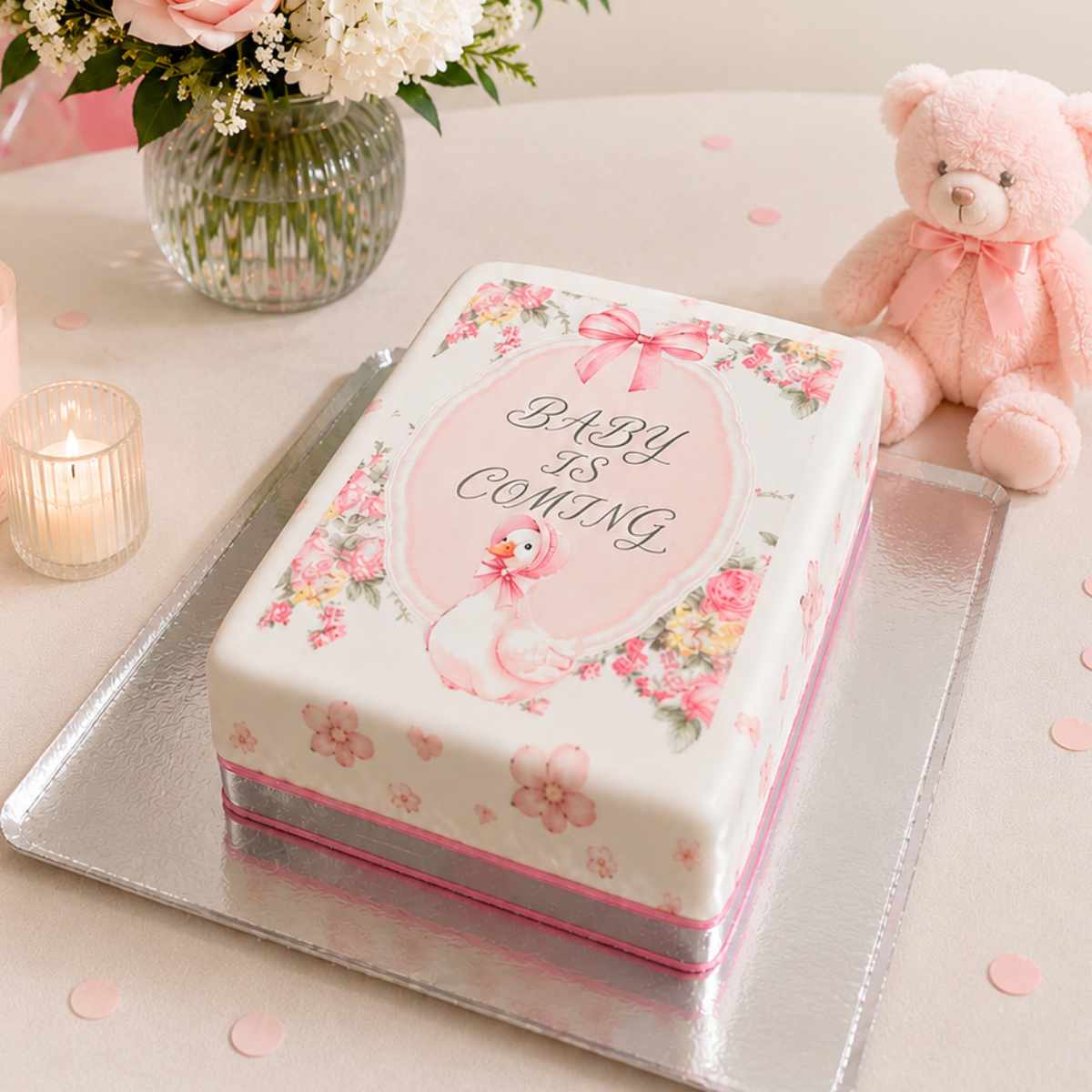 baby shower pastası