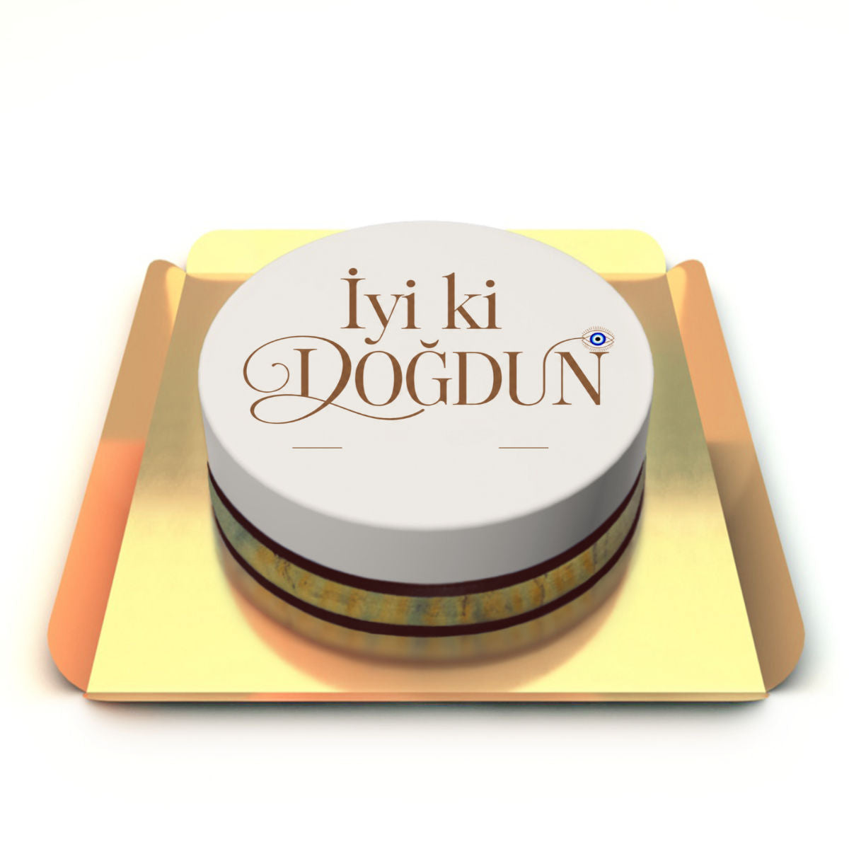 İyiki doğdun yazılı pasta