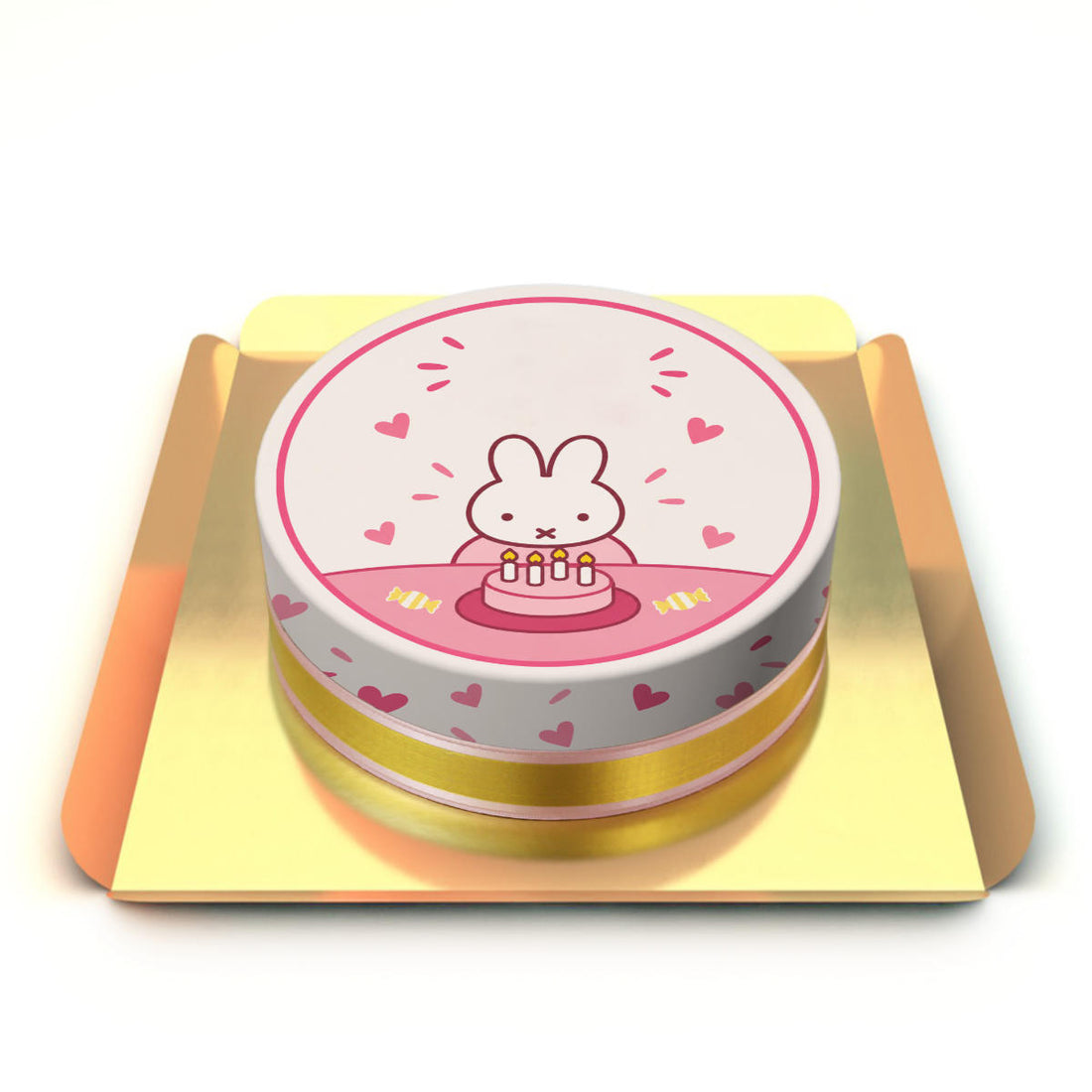 Miffy Temalı Pasta