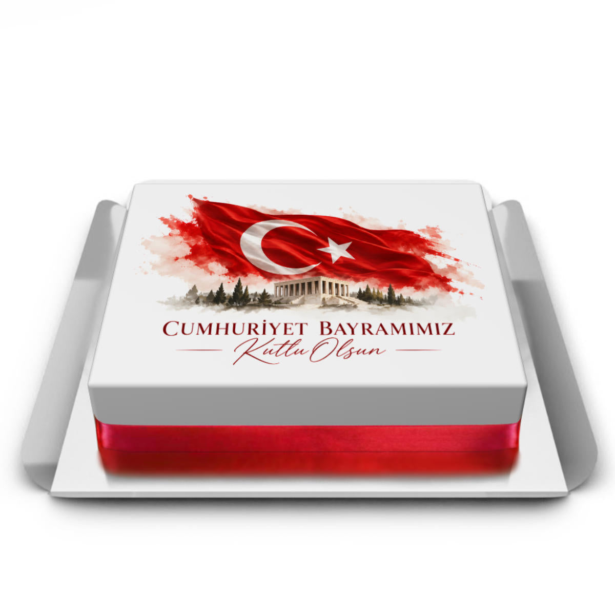 Cumhuriyet Bayramı Resimli Pasta
