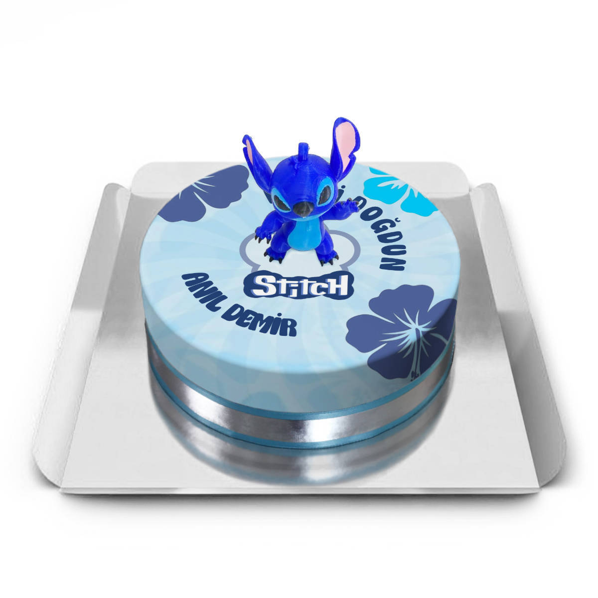 Stitch Oyuncaklı Pasta