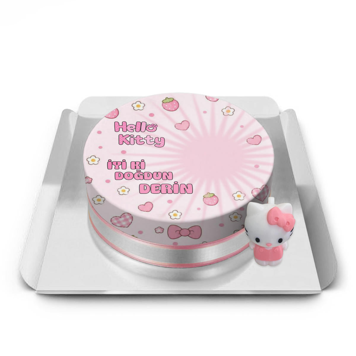 Hello Kitty Oyuncak Figürlü Pasta